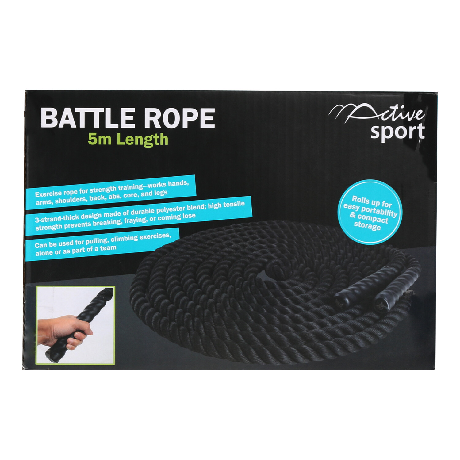 Active Sport 5M Battle Rope Image 3
