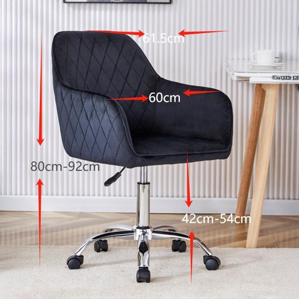 Kosy Koala Grey Wooden L Shaped Office Desk with Drawer Unit and Black Chair Image 7