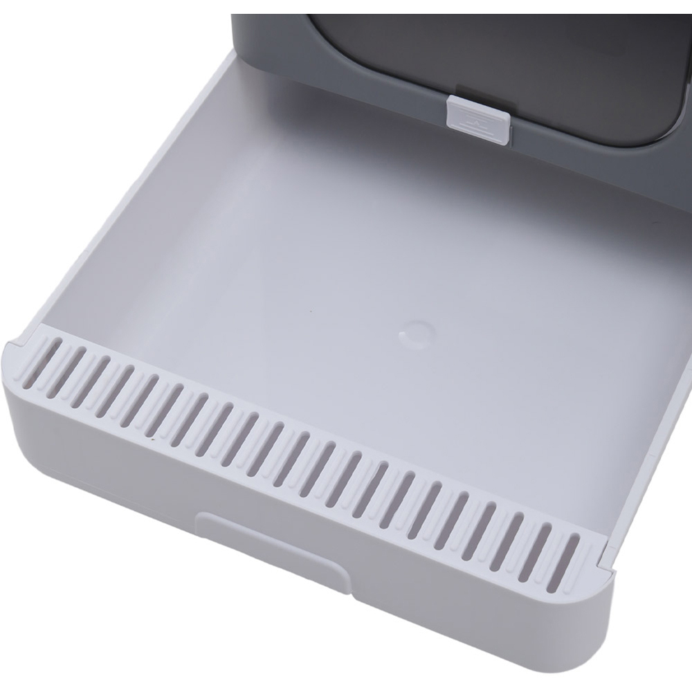 H&O Direct Grey Fully Enclosed Cat Toilet Litter Box 39 x 40 x 44cm Image 5