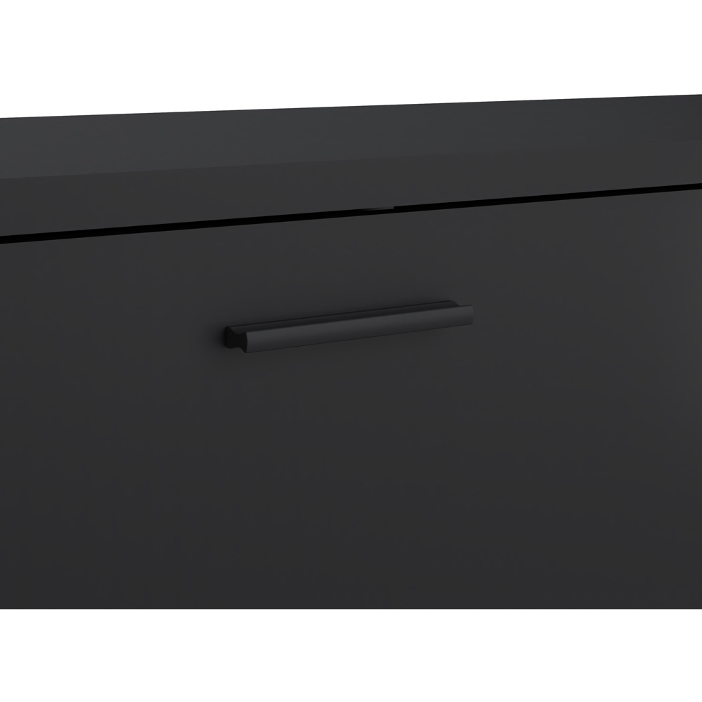 Furniture To Go Media 2 Door Single Drawer Black Wide TV Unit Image 9