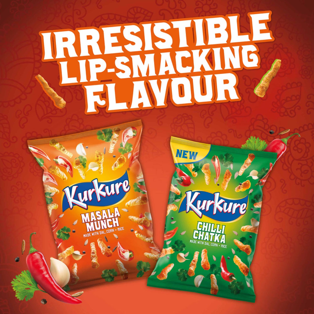 Kurkure Chilli Chatka Sharing Snacks Crisps 80g Image 4