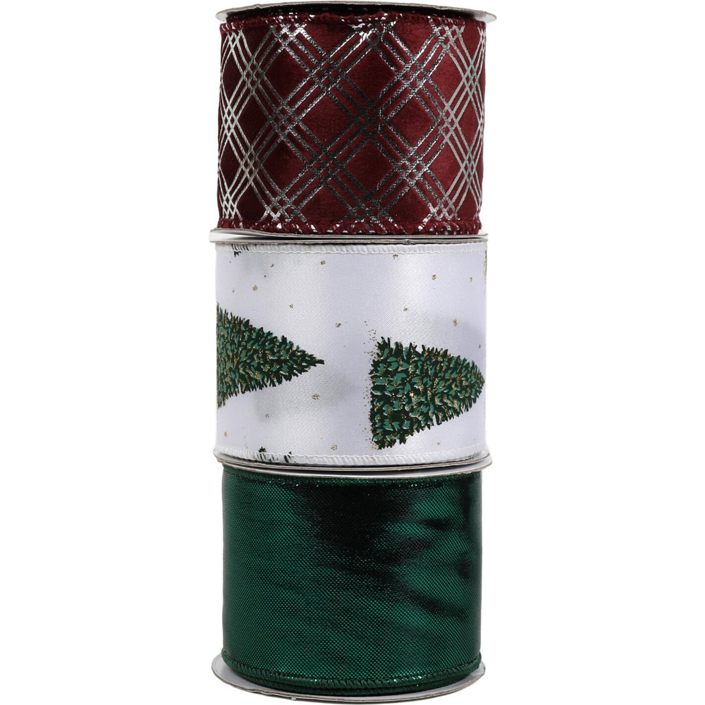 Burgundy or Emerald Ribbon Image 1