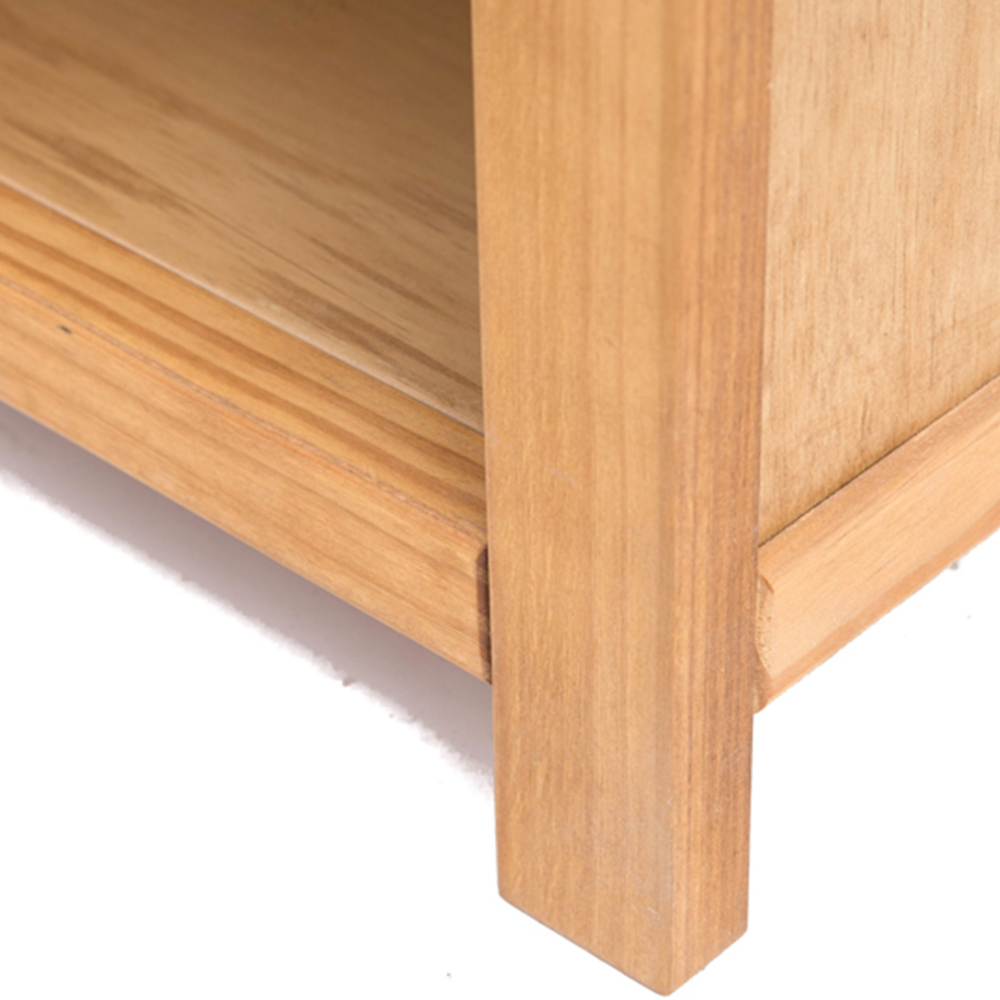 Lugo 3 Shelf Waxed Bookcase Image 7