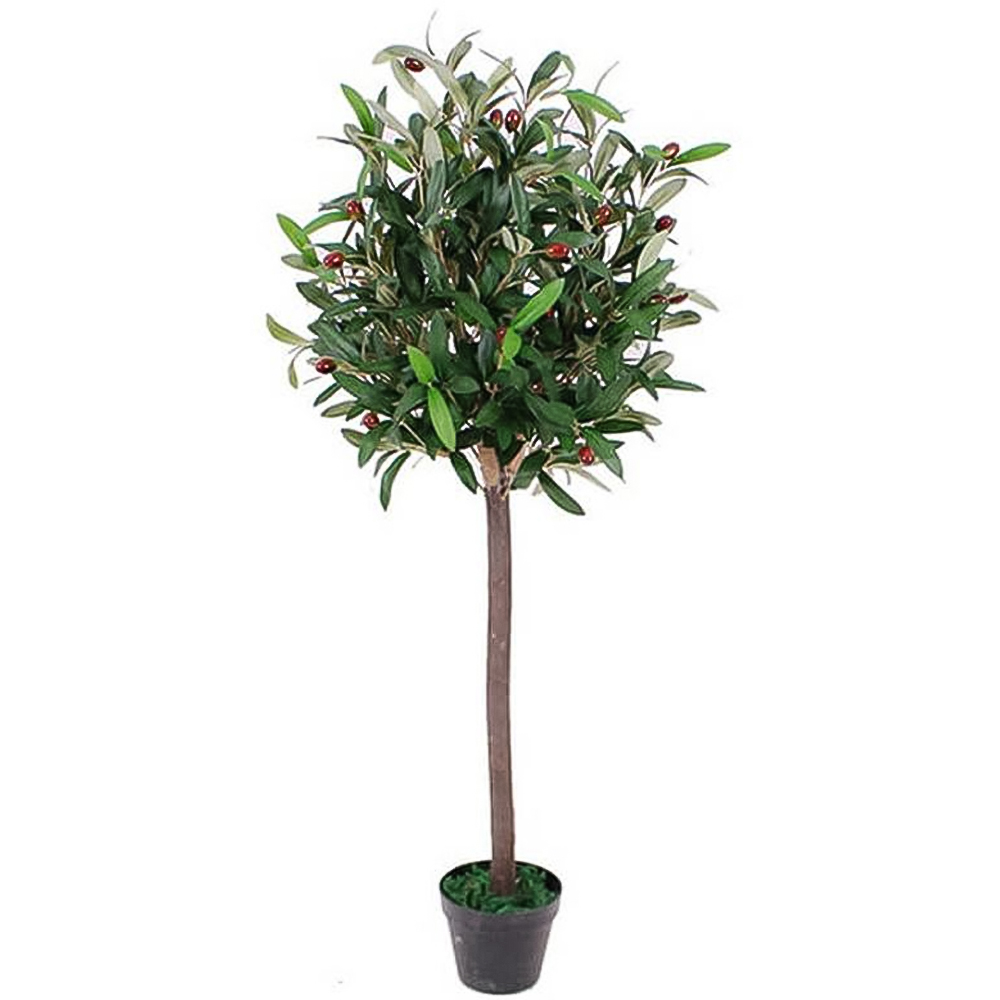 Leaf Artificial Olive Bay Topiary Tree Pot 90cm Image 1