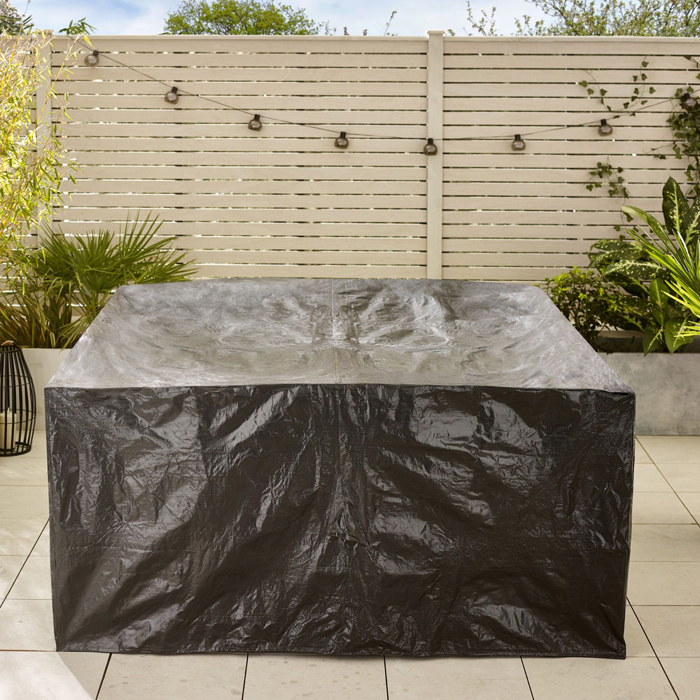 Furniturebox Grenada Rattan 4 Seater Outdoor Dining Set Brown Image 8