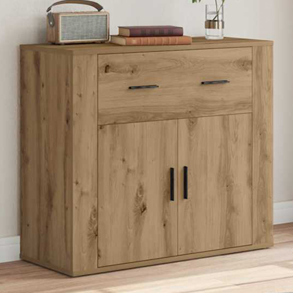 vidaXL 2 Door 2 Drawer Artisan Oak Sideboard Image 1