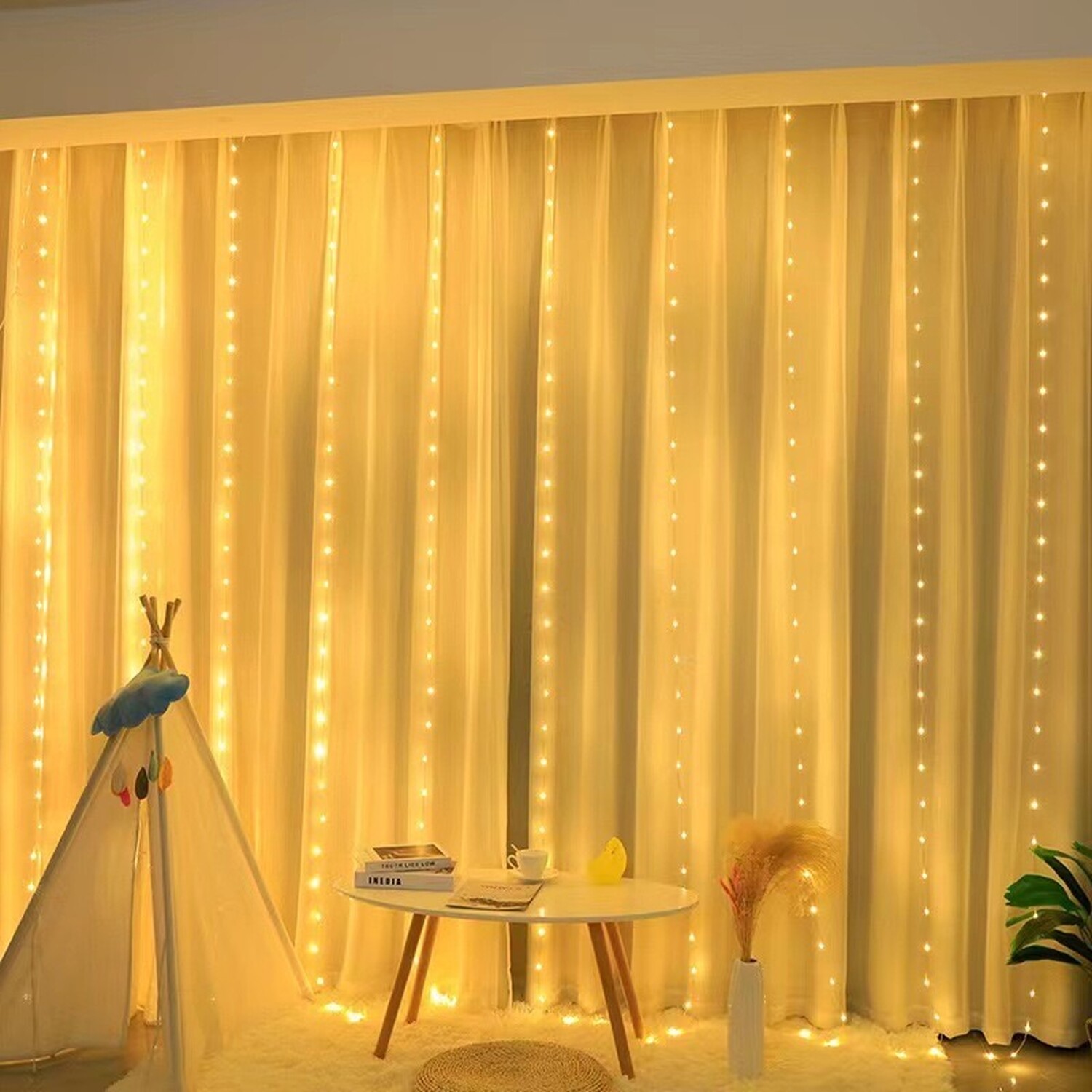 300 LED Curtain Light with Remote Image 6