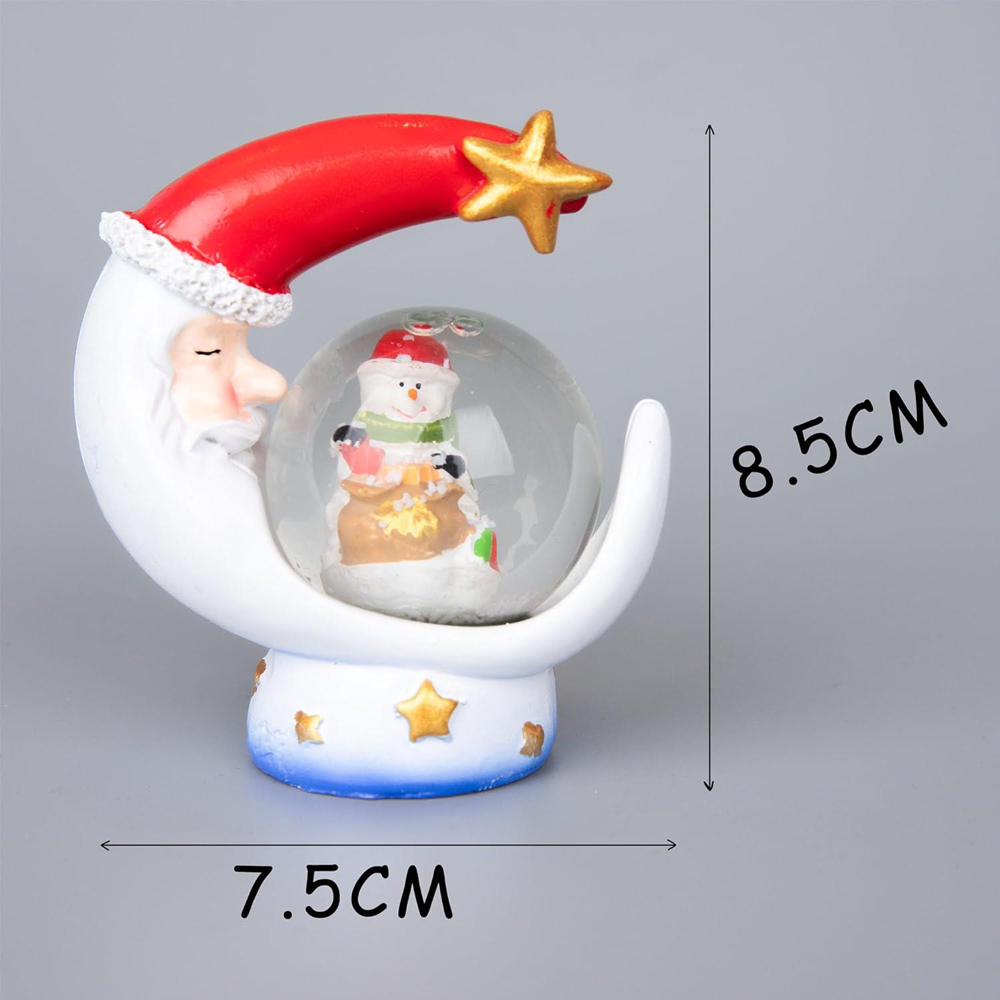 Shatchi Christmas Mini Snowglobe Water Ball Snow Dome Base Image 4