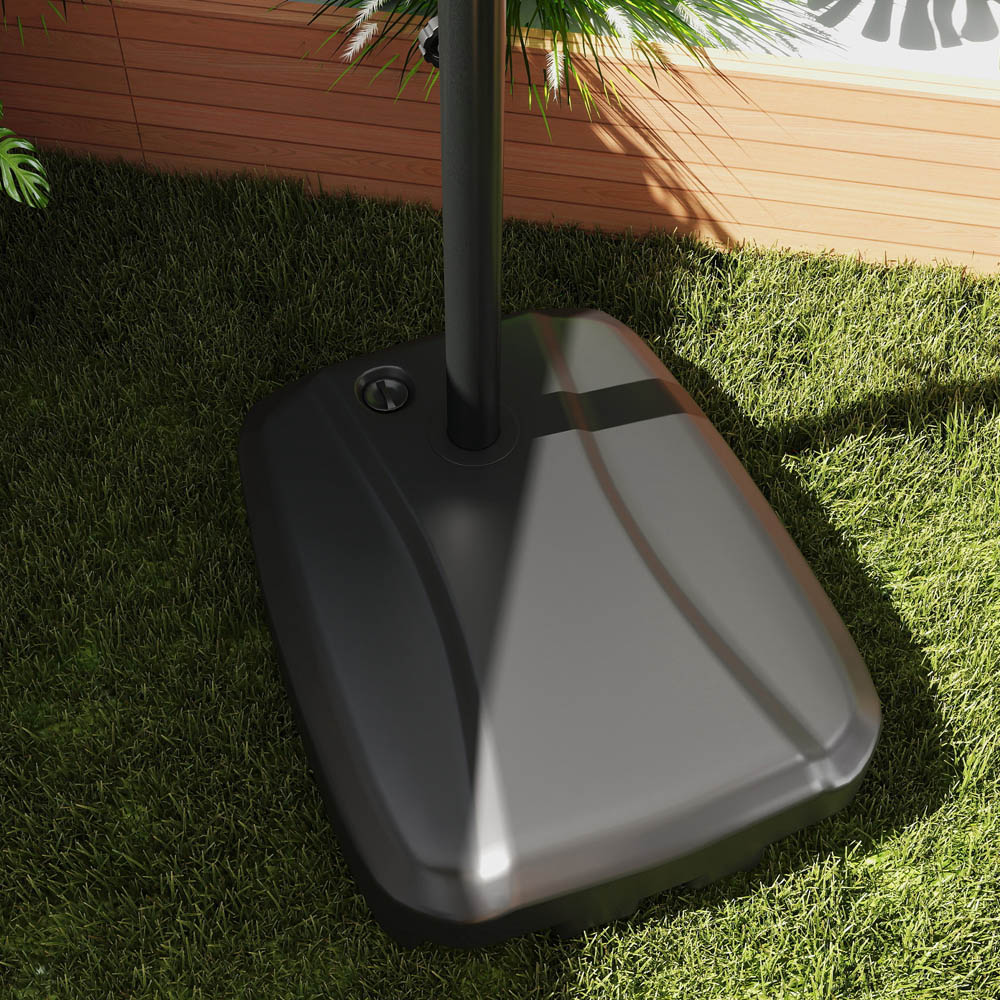 Outsunny Dark Blue Garden Cantilever Parasol Image 3