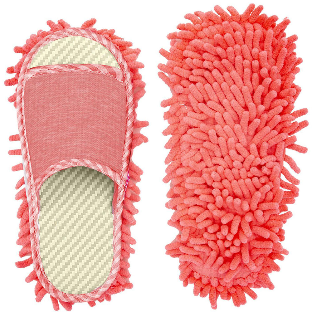 Haven Pink Microfiber Chenille Flexible and Elastic Mop Shoe Image 2