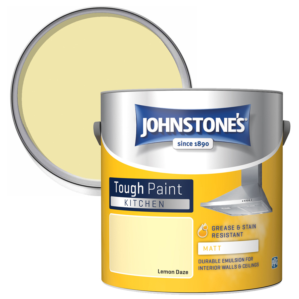 Johnstone's Kitchen Lemon Daze Matt Emulsion Paint 2.5L Image 1