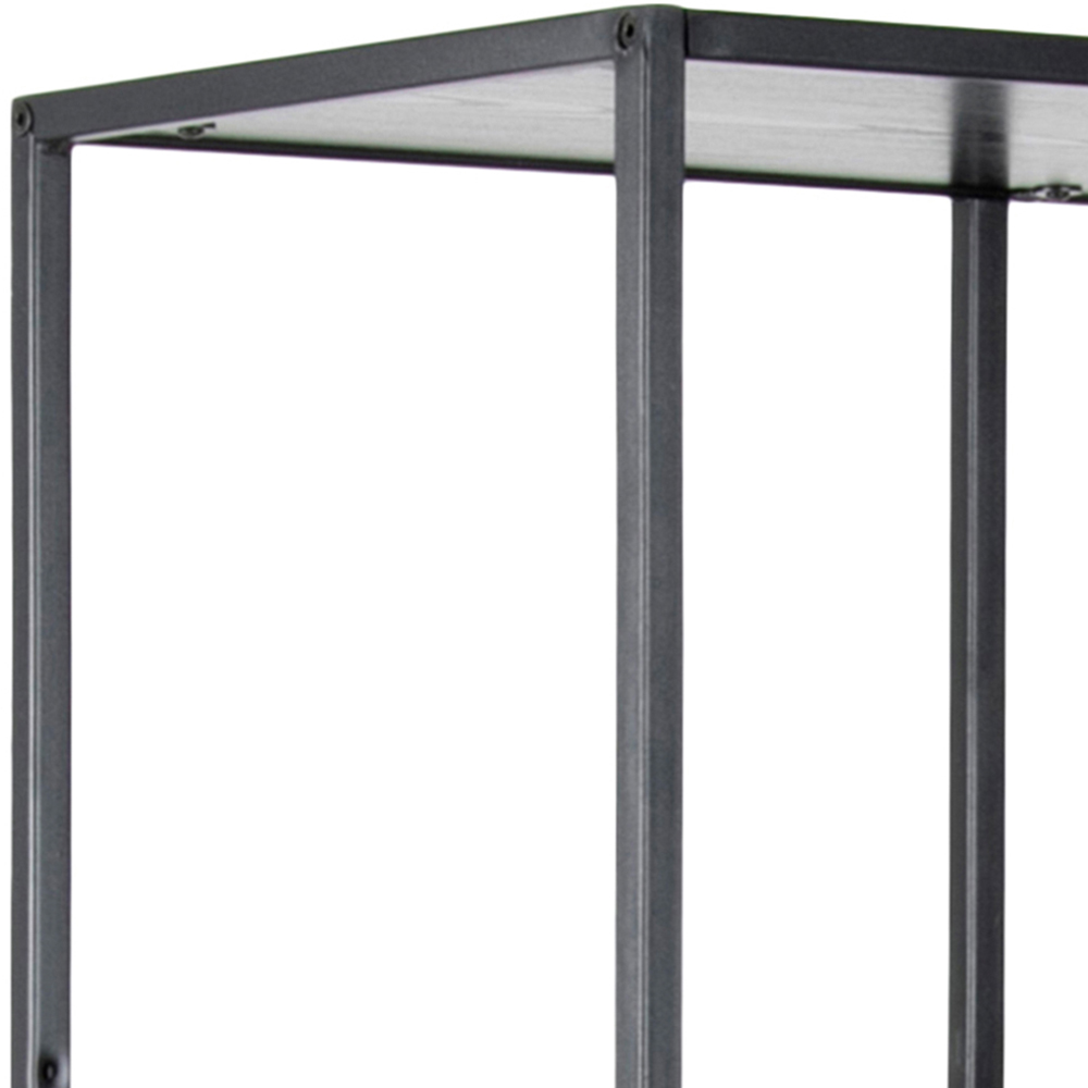 Florence Seaford 5 Shelf Black Metal Bookcase Image 5