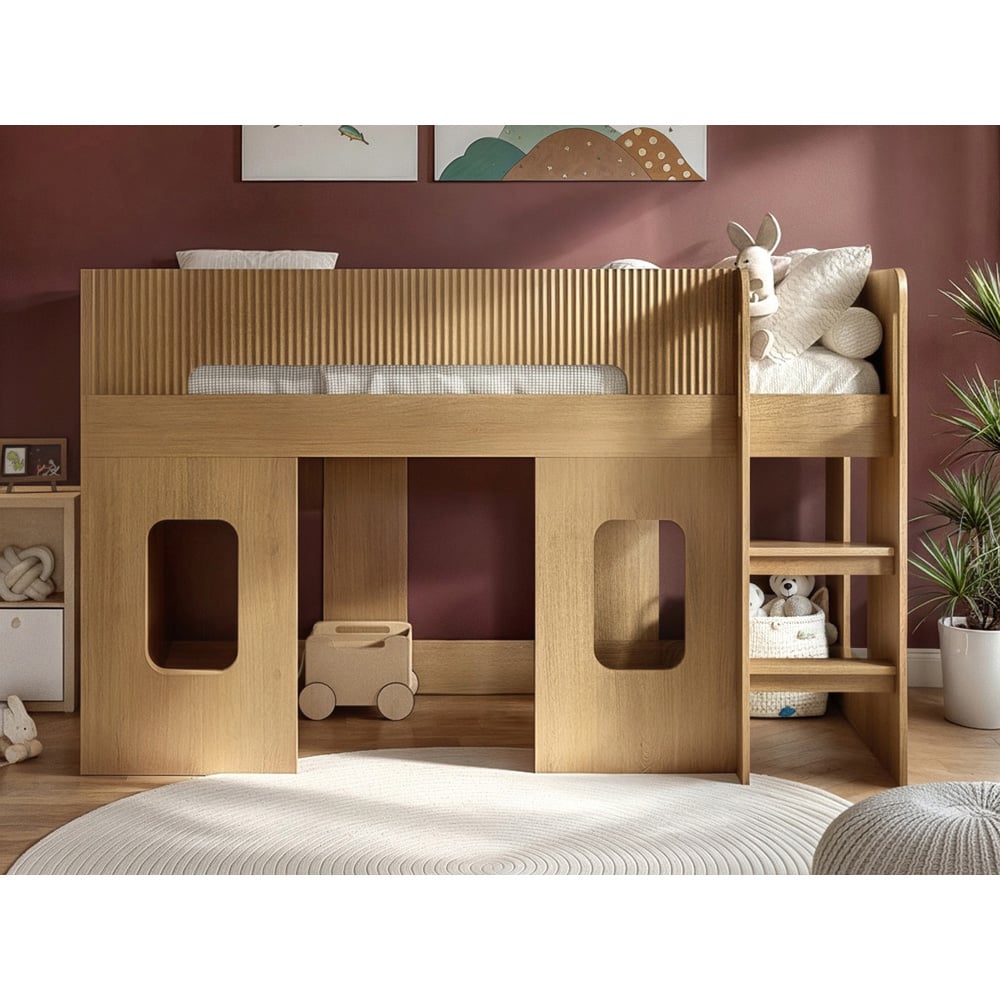 Flair Lino Oak Play House Mid Sleeper Image 4