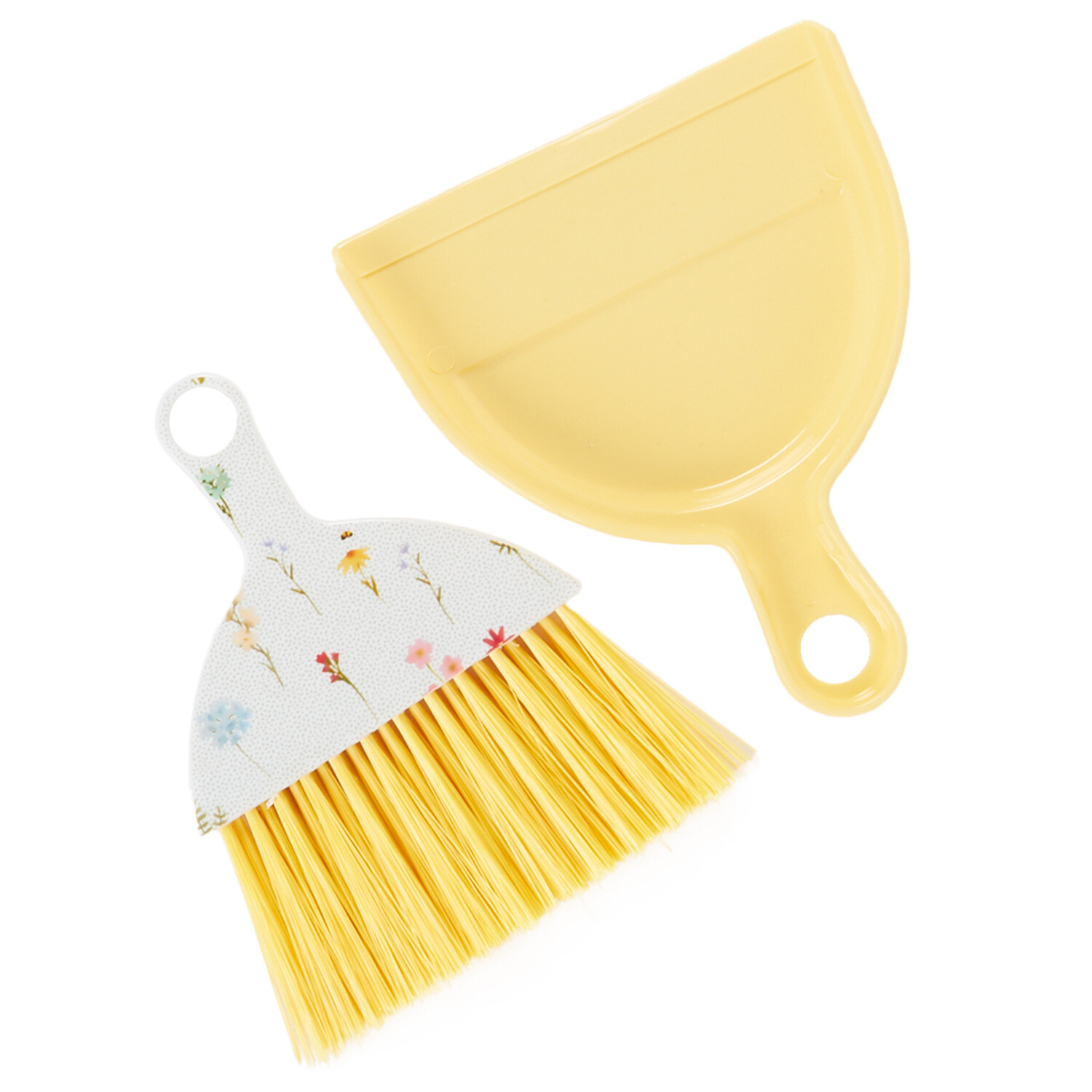Flower Market Mini Dustpan and Brush - Yellow Image 3
