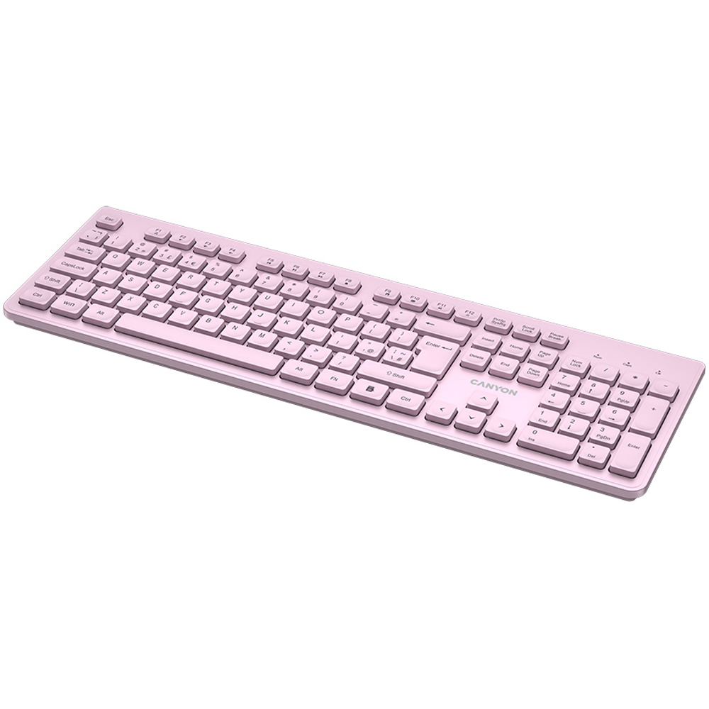 Canyon CNS-HKBW01 Pink Wireless Keyboard Image 5