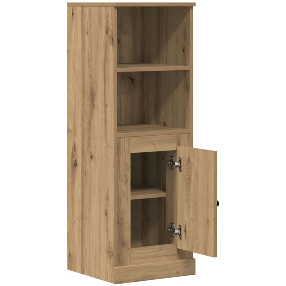 vidaXL Single Door 2 Shelf Artisan Oak Highboard Image 4