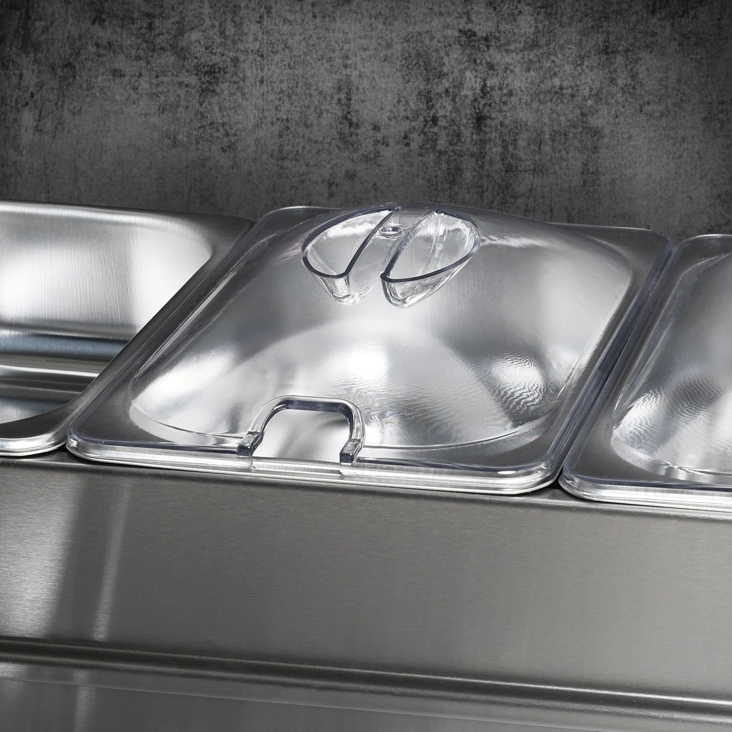 KitchenMaster 3 Dish Buffet Server - Silver Image 4