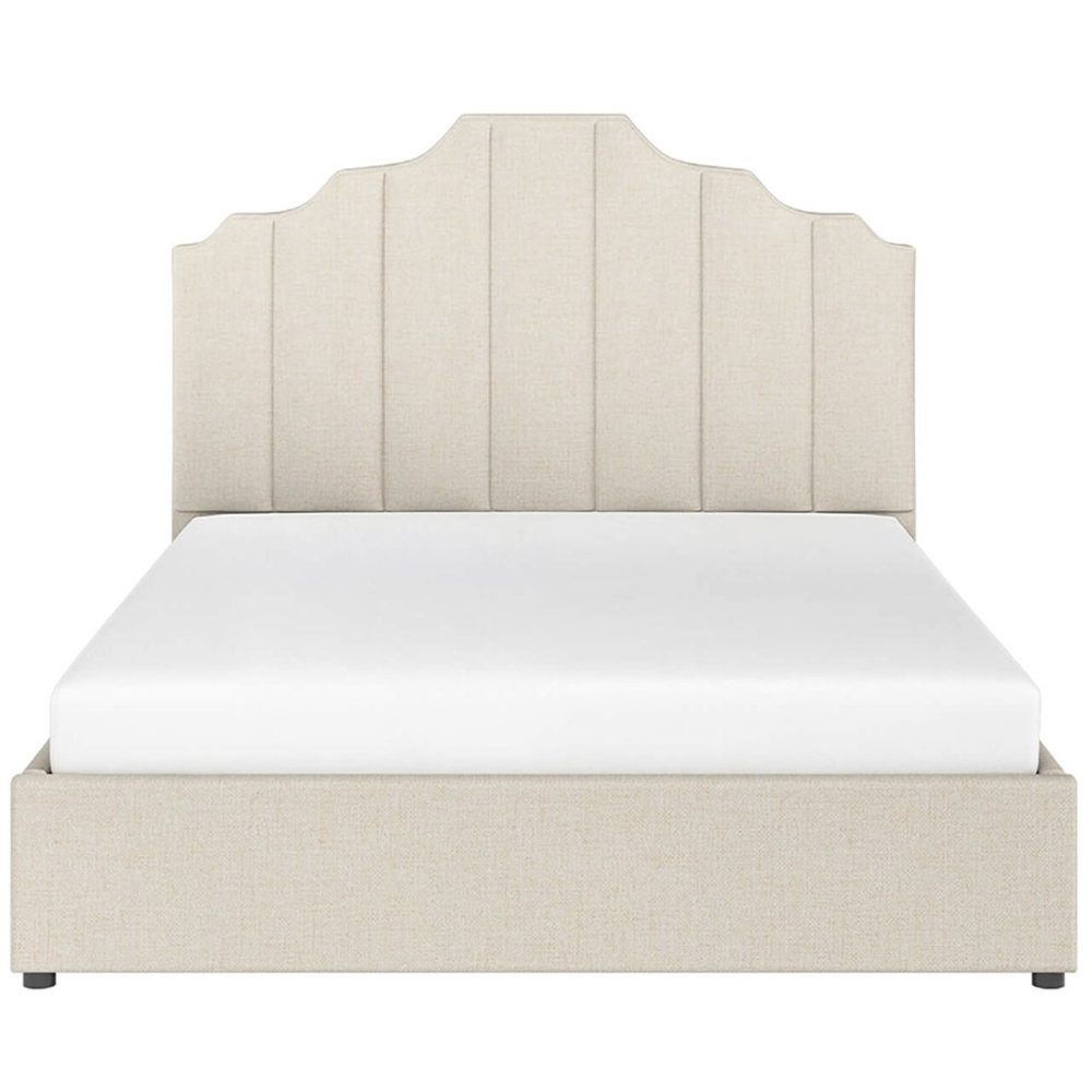 Flair Margot King Size Beige Fabric Ottoman Bed Image 2