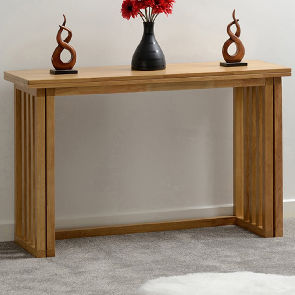 Seconique Richmond 4 Seater Foldaway Dining Table Oak Varnish Image 1