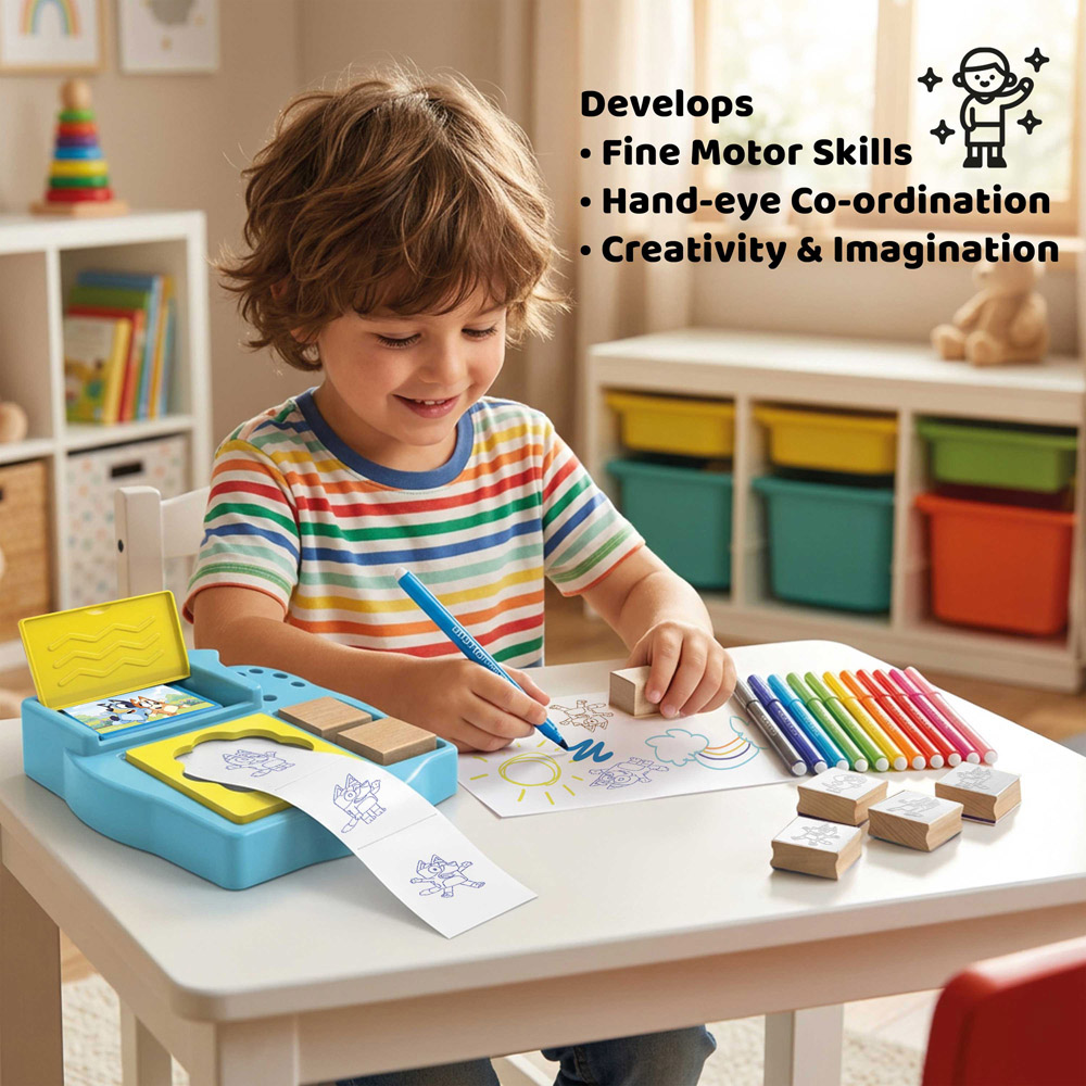 Bluey Sticker Machine Kids Craft and Stationery Set Image 4