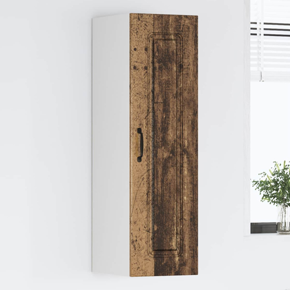 vidaXL Single Door Old Wood Kitchen Wall Cabinet Image 1