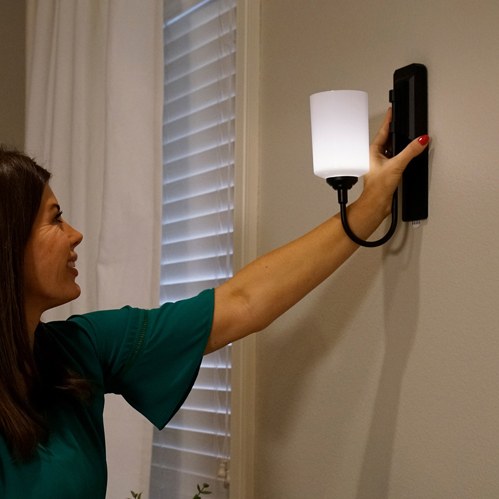 JML Smart Sconce Black Dimmable Wireless Up and Down Wall Light Image 2