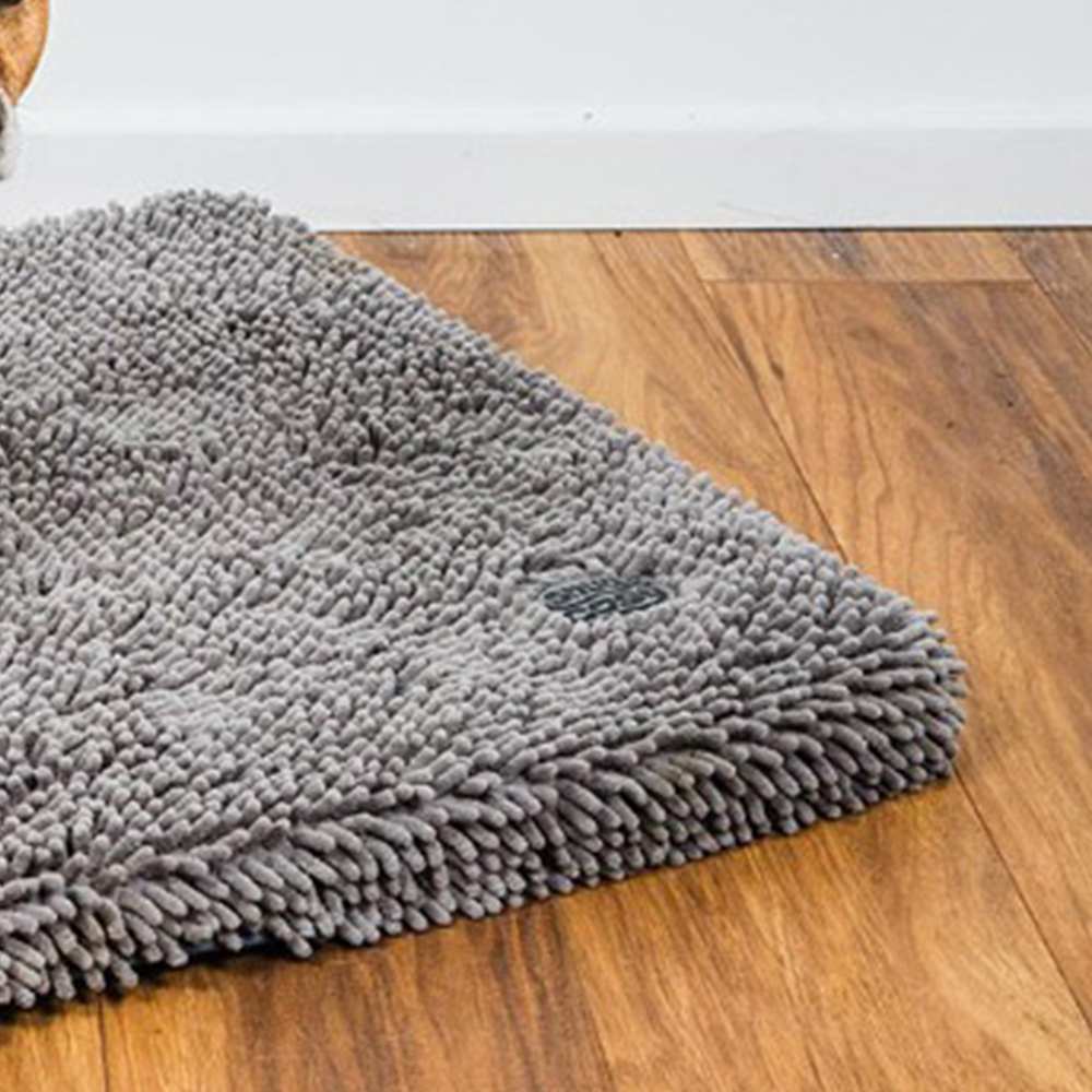 Snug & Cosy Noodle Mat Grey Large Memory Foam Pet Lounger Bed Image 3