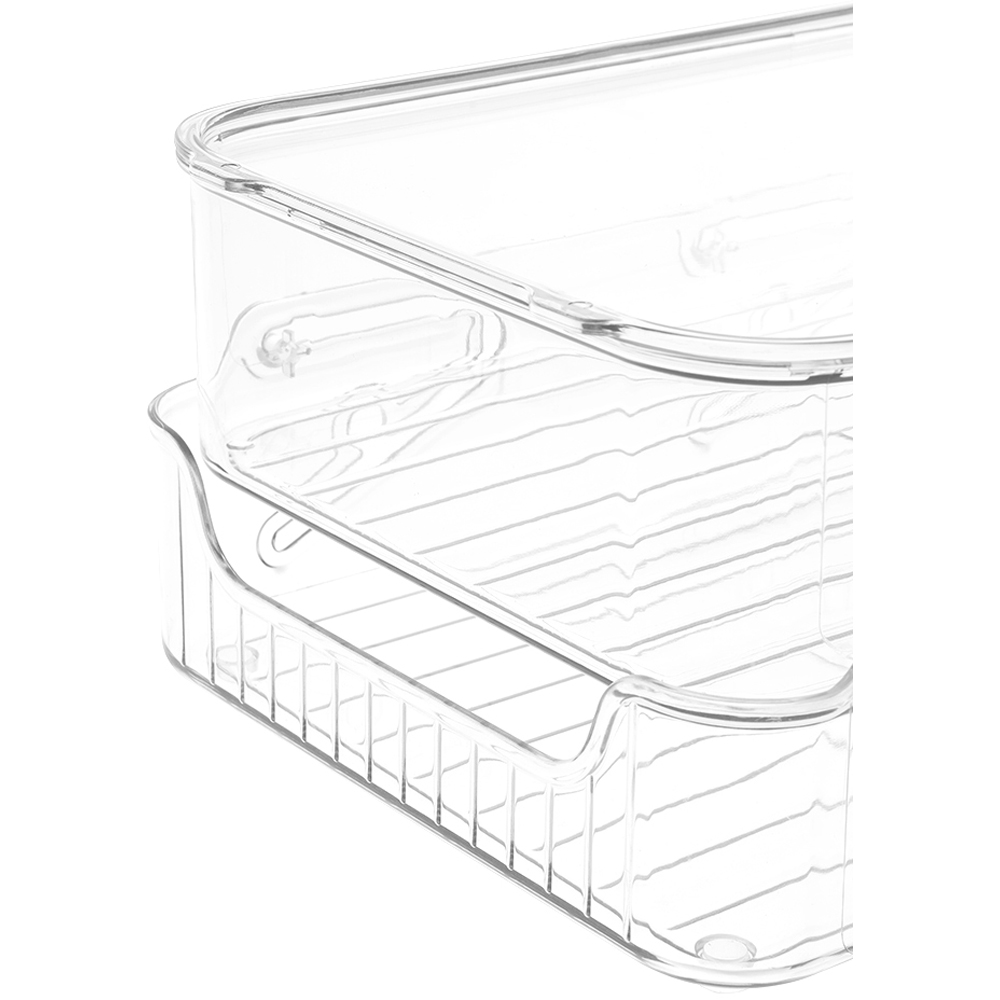 Living and Home Clear Sliding Desktop Storage Organiser Image 7