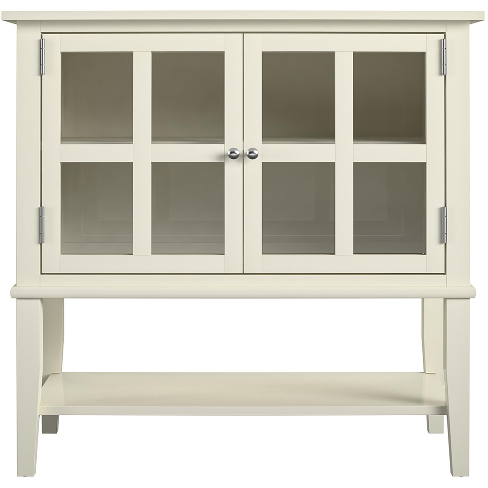 Dorel Franklin 2 Glass Door Single Open Shelf Storage Cabinet Image 5