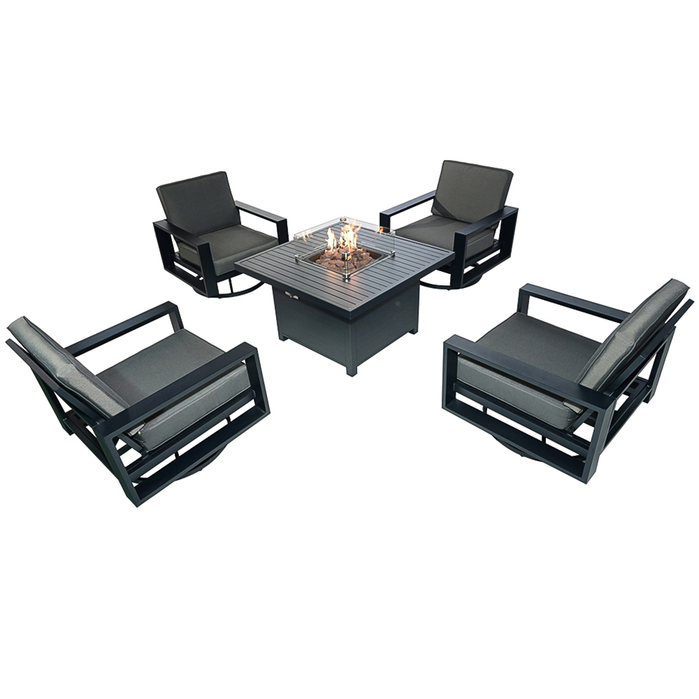 Furniture One 6 Seater Aluminium Garden Dining Set Image 3