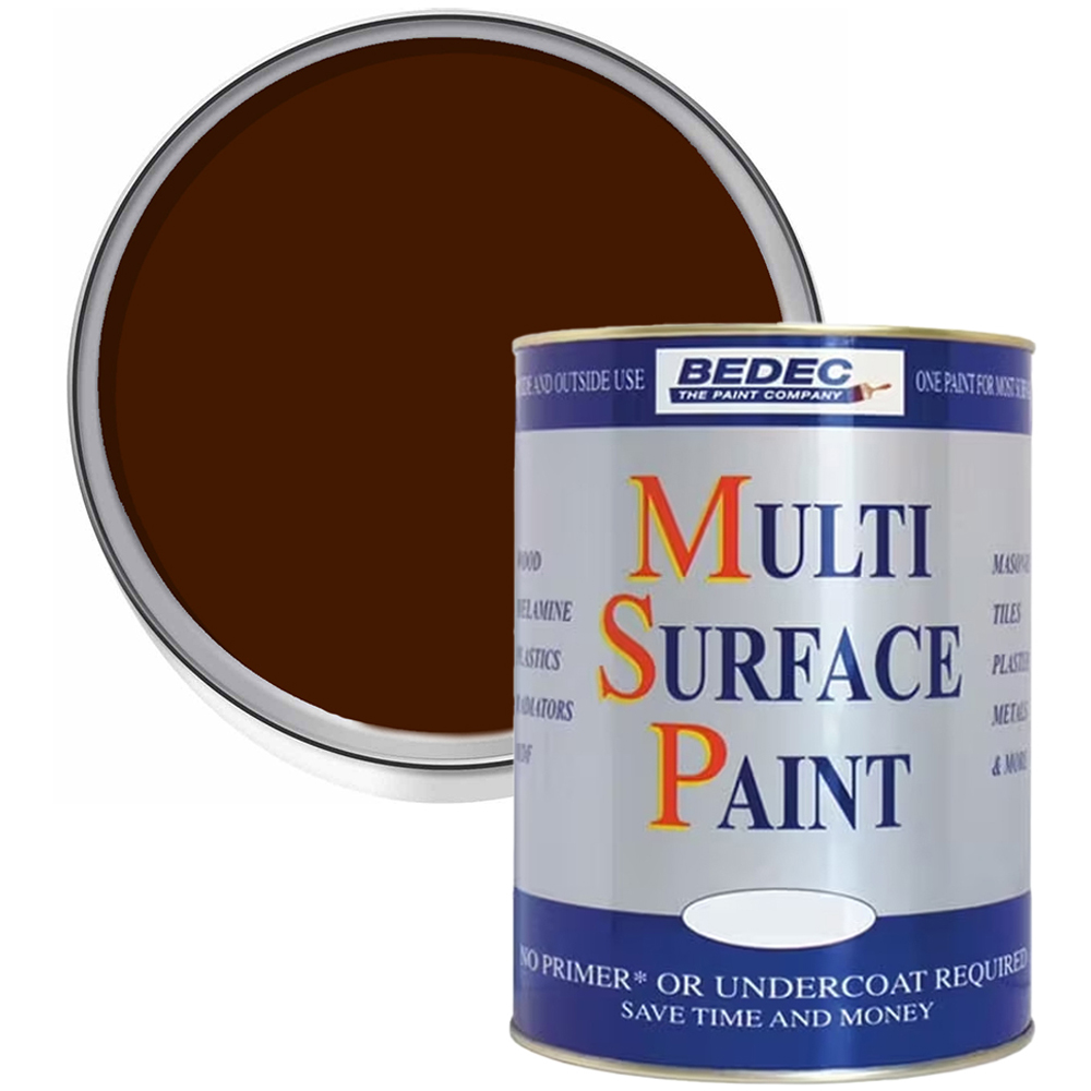 Bedec Chocolate Gloss Multi Surface Paint 750ml Image 1