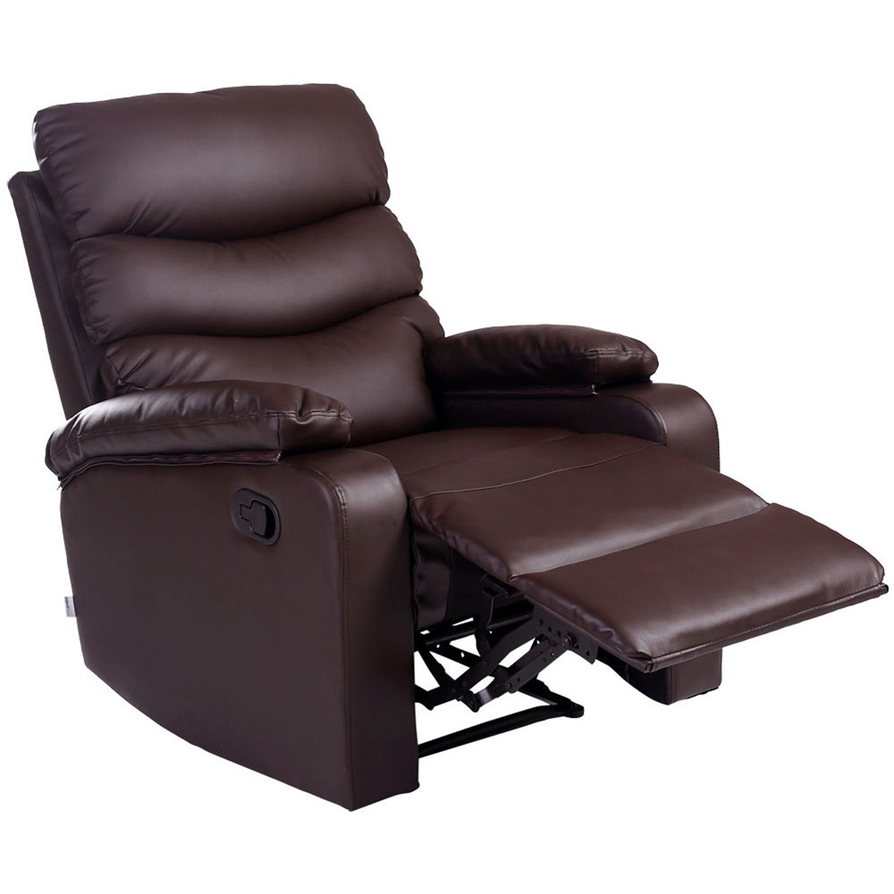Furniture Online Ashby Brown Leather Recliner Chair Image 6