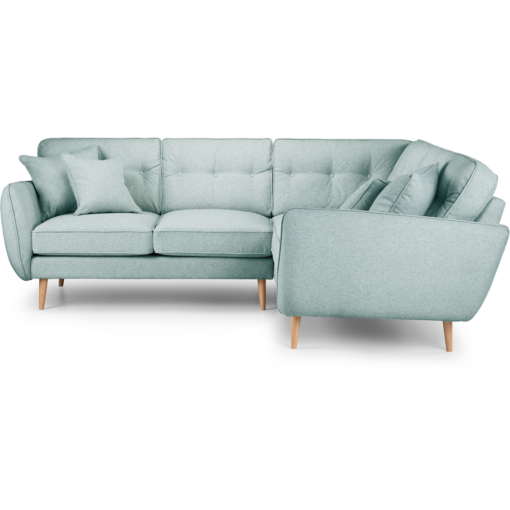 Opry Faro 4 Seater Button Back Aqua Corner Sofa Image 3