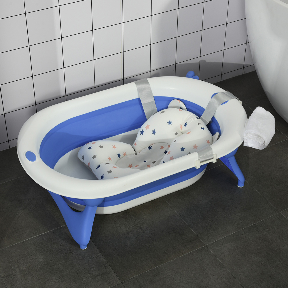 Portland Blue Baby Foldable Bath Tub Image 2