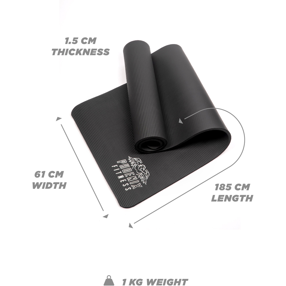 Phoenix Fitness Black NBR Floor Mat Image 4