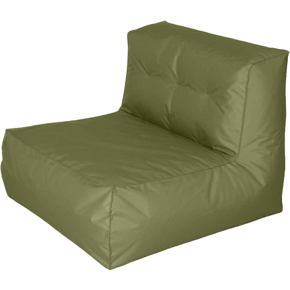 Kaikoo Khaki Lounger with Footstool Image 4