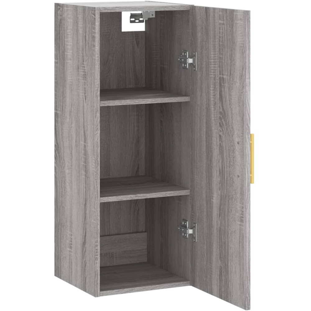 vidaXL Single Door Grey Sonoma Wall Mounted Cabinet Image 4