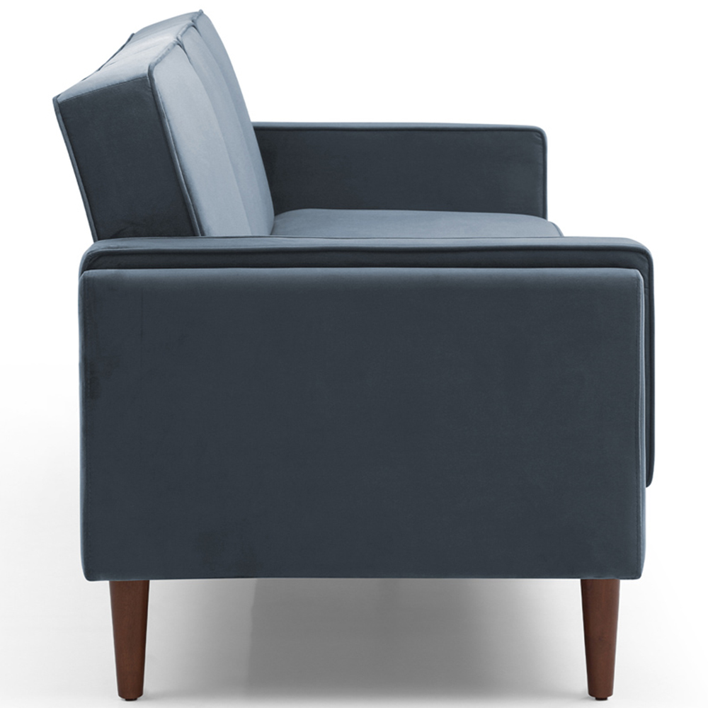 Asher 3 Seater Ink Velvet Sofa Bed Image 6