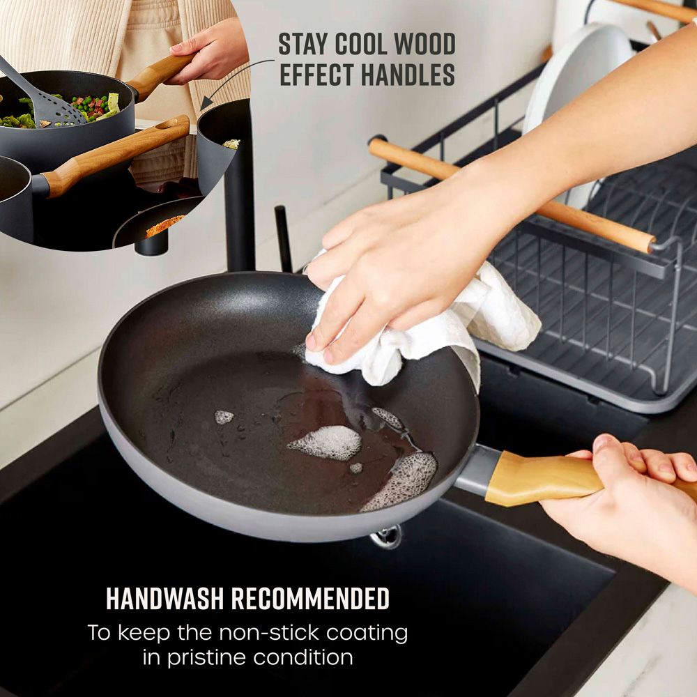 Swan 4 Piece Nordic Grey Pan Set Image 6