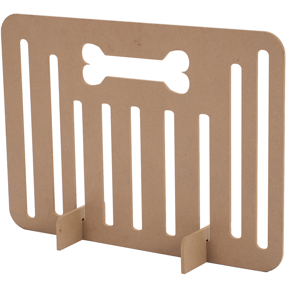 H&O Direct 75cm Natural Foldable Freestanding Pet Barrier Image 1