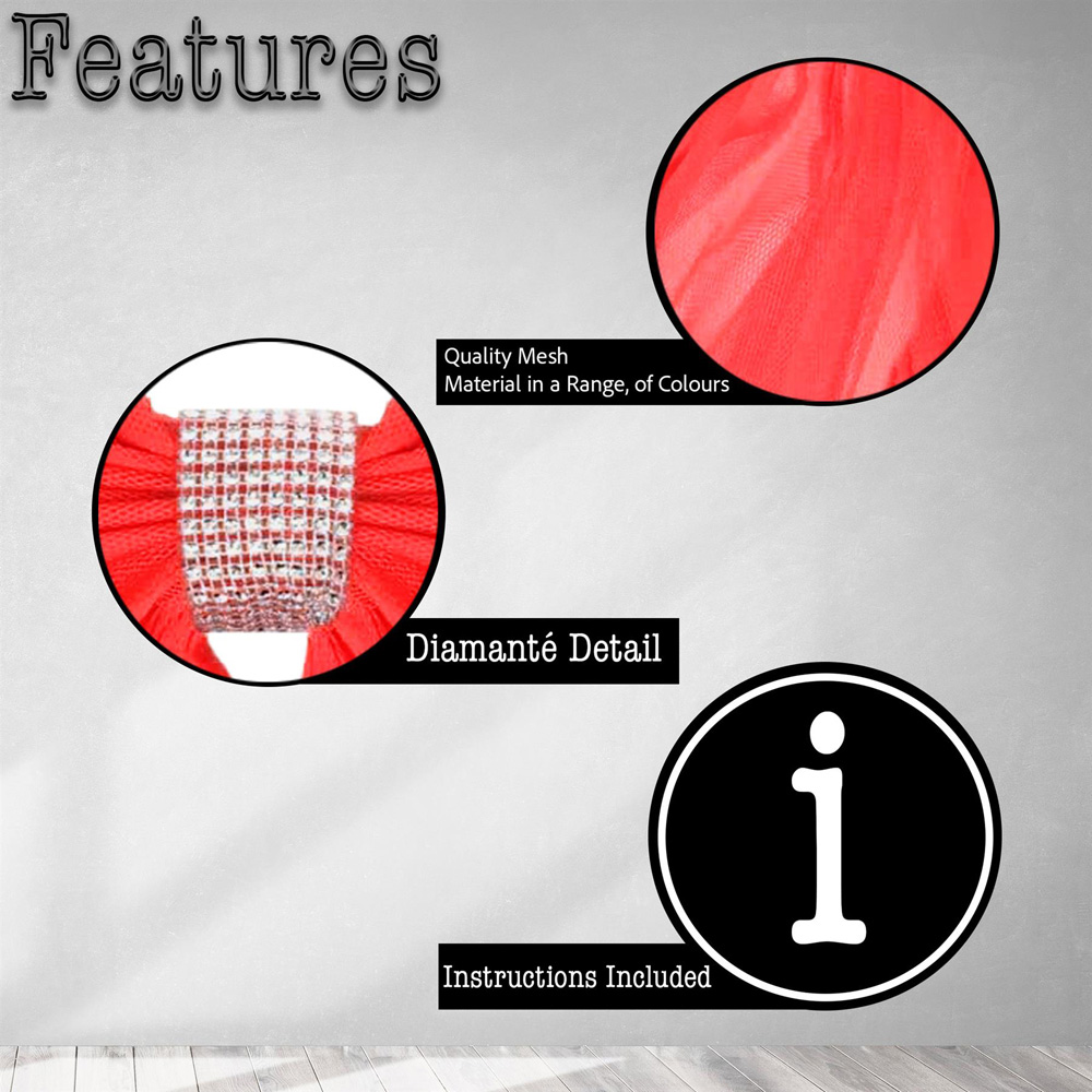 Shatchi Red Diamante Giant Bow Door Cover Image 3