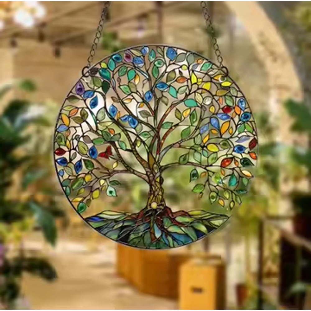 Avilo Tree of Life Hanging Sun Catcher Image 3