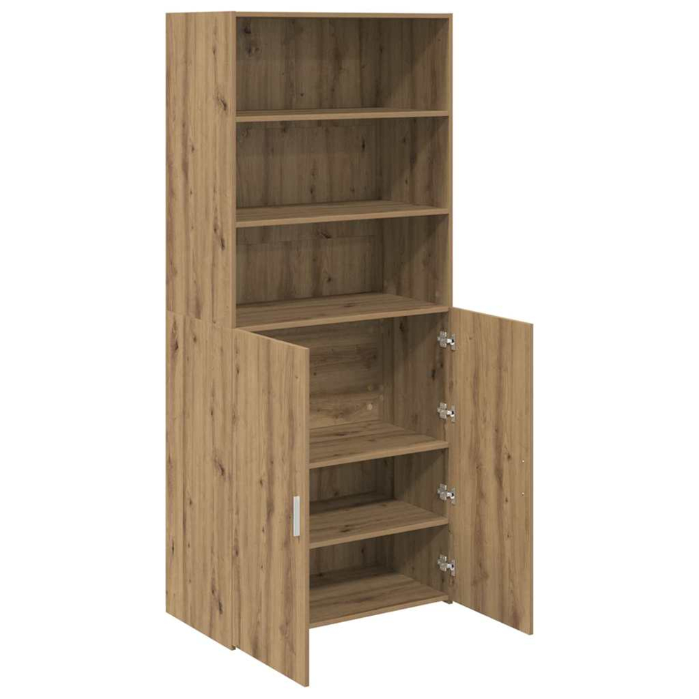 vidaXL 2 Door 3 Shelf Artisan Oak Sideboard Image 5