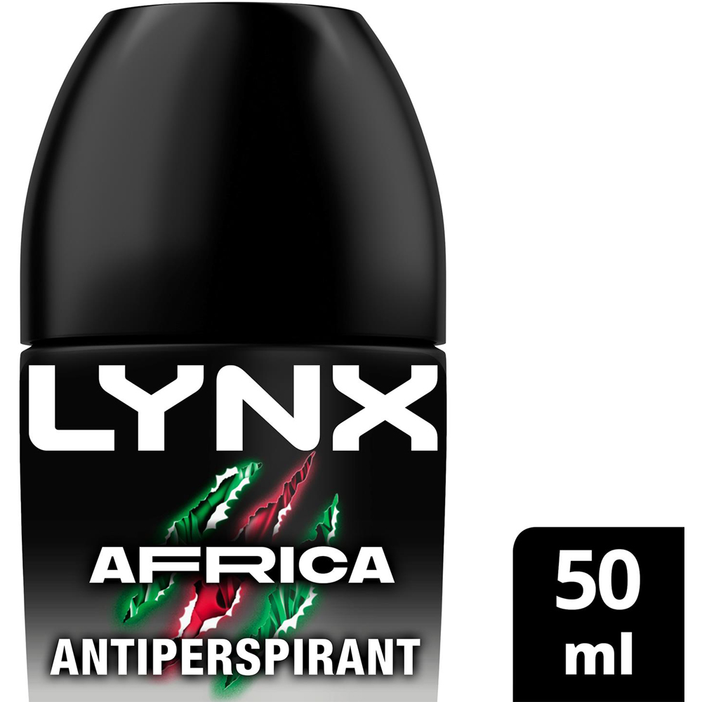Lynx Africa 48H Sweat Protection Anti-Perspirant Roll On 50ml 3 Pack Image 7