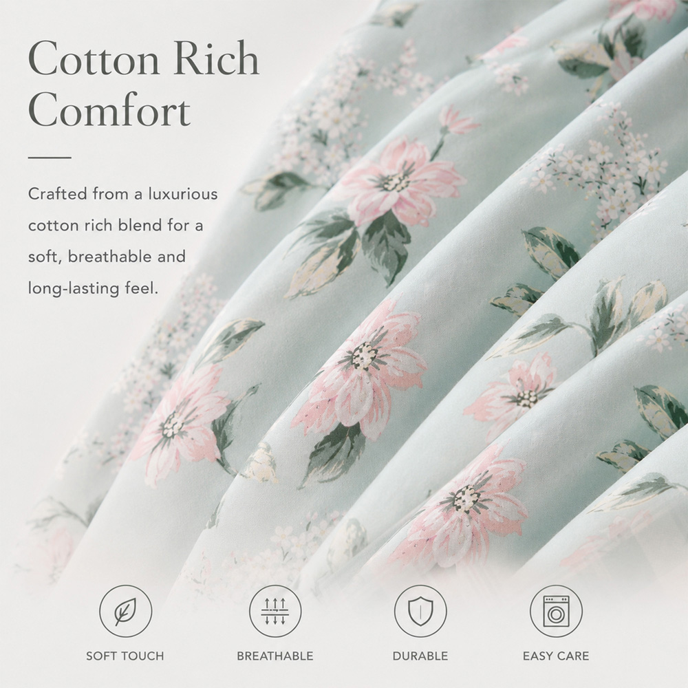 Florelle Sienna Super King Size Reversible Duvet Set Image 5