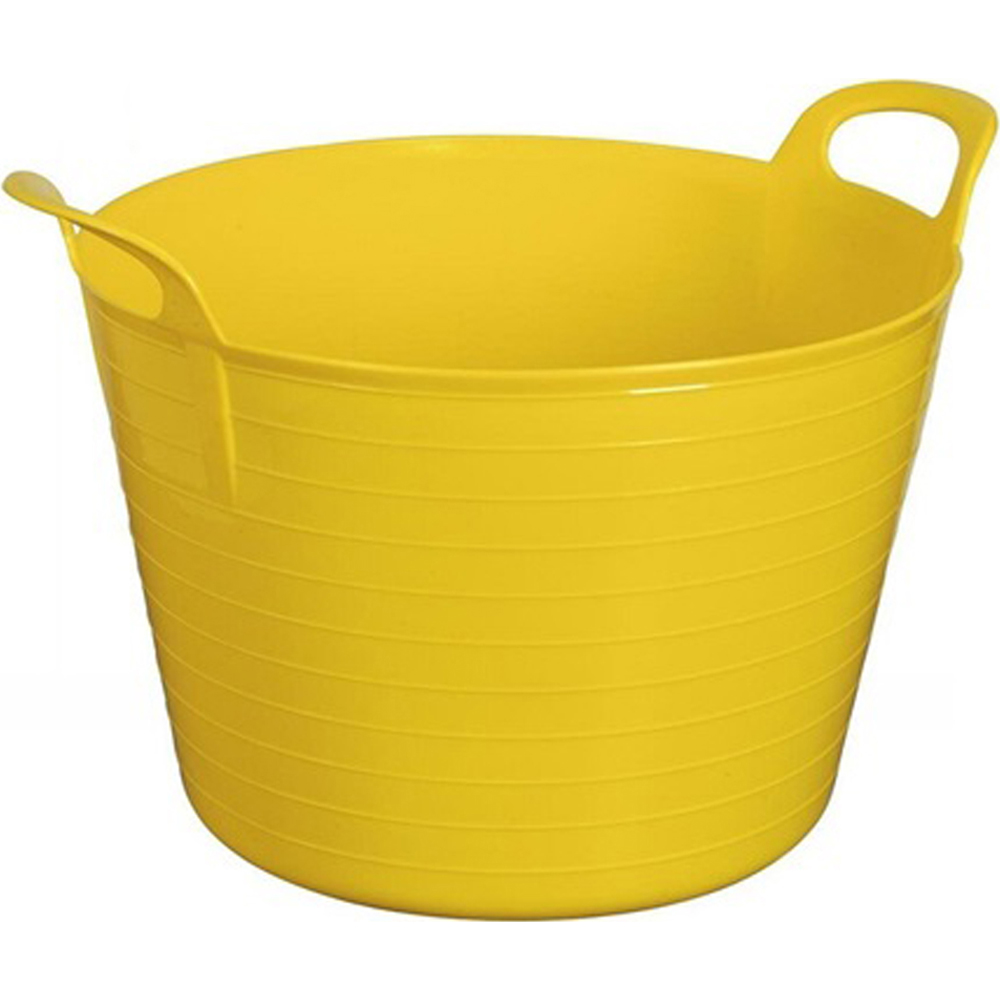 Eurotrade 42L Yellow Plastic Storage Bucket 10 Pack Image 2
