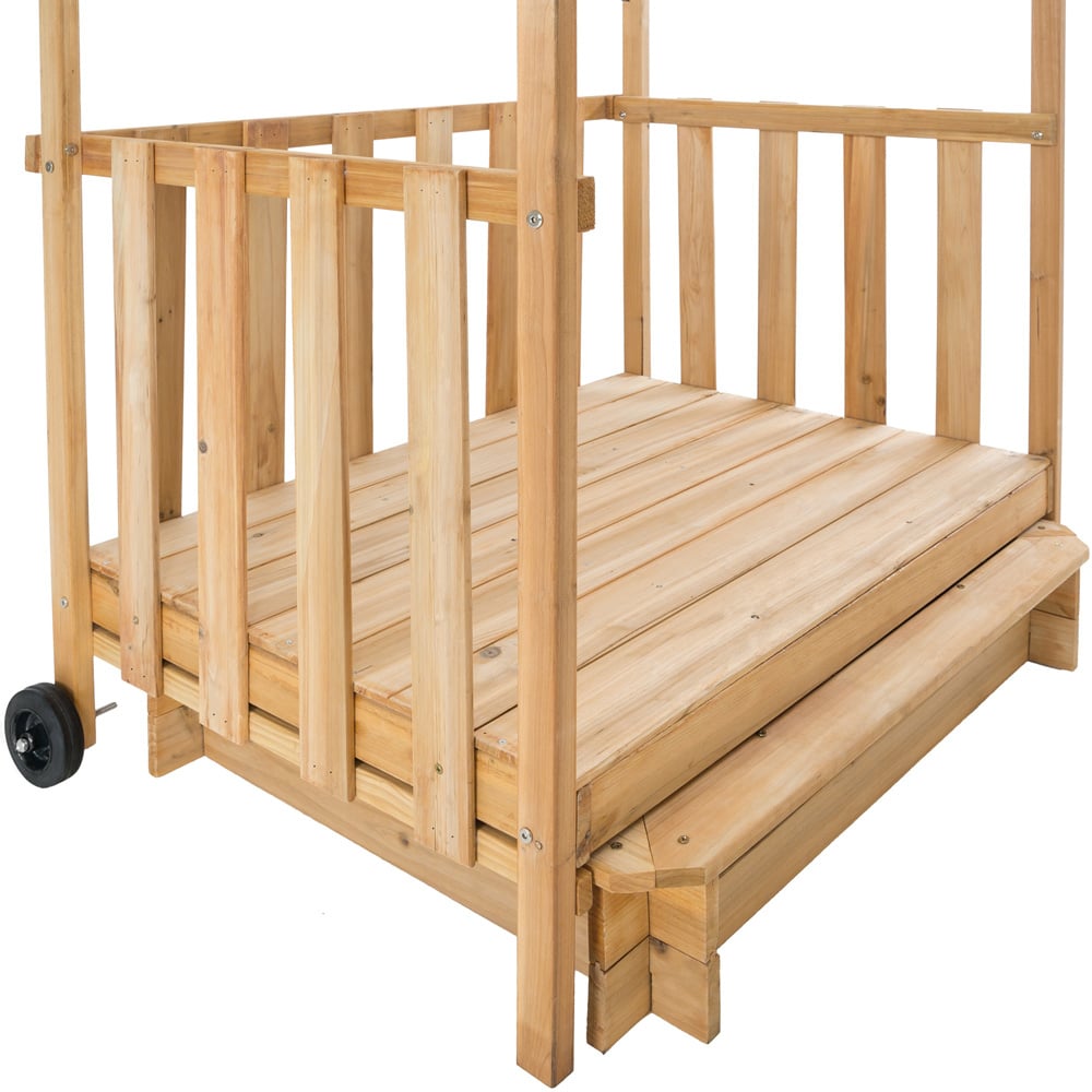 tectake Emilia Green Kids Sandpit with Canopy Image 5