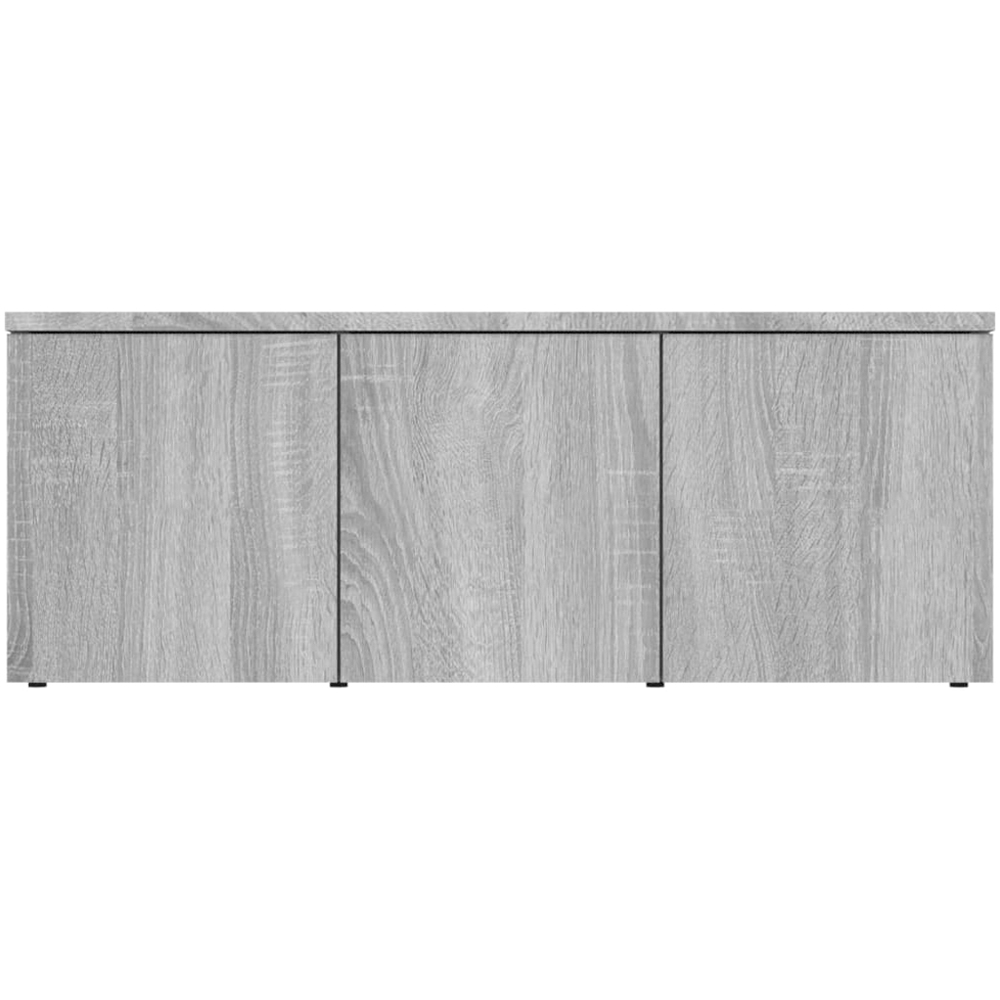 vidaXL 3 Drawer Grey Sonoma TV Cabinet Image 5
