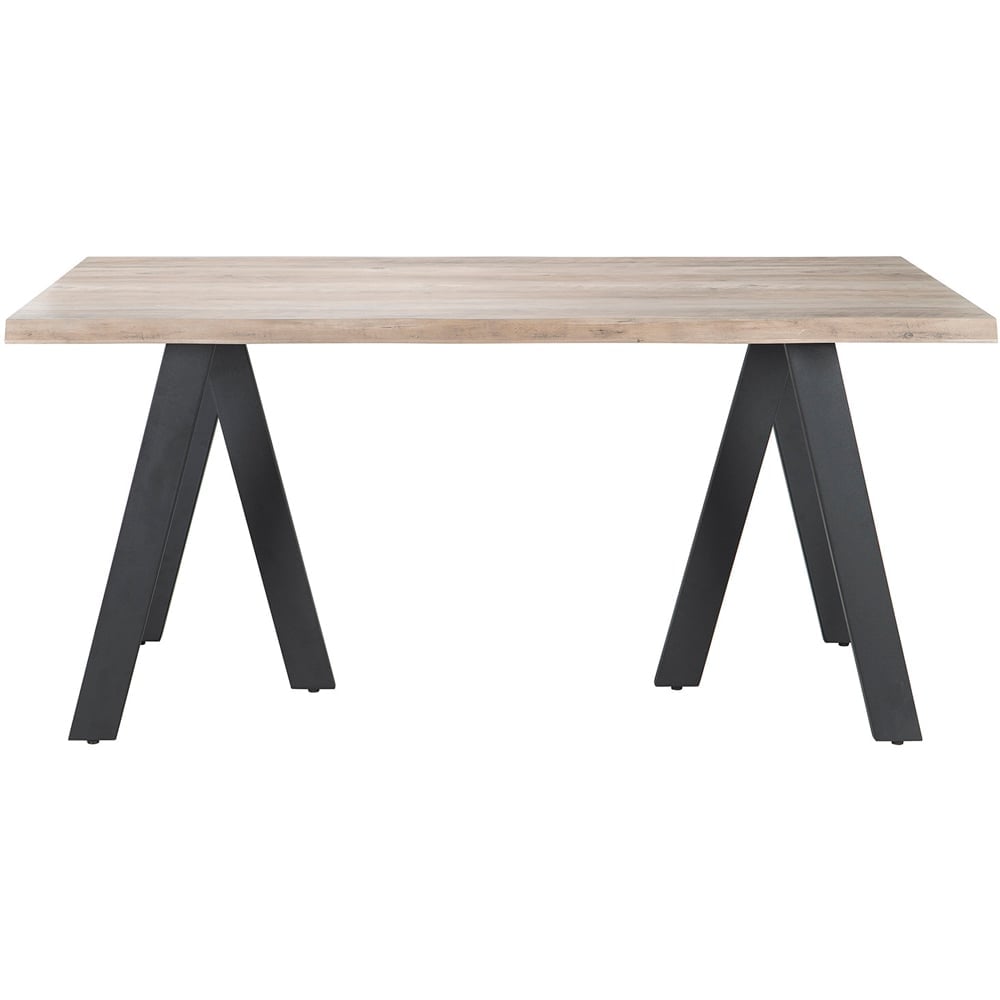 Ezra Dining Table & 4 Brown Chairs Set Image 3