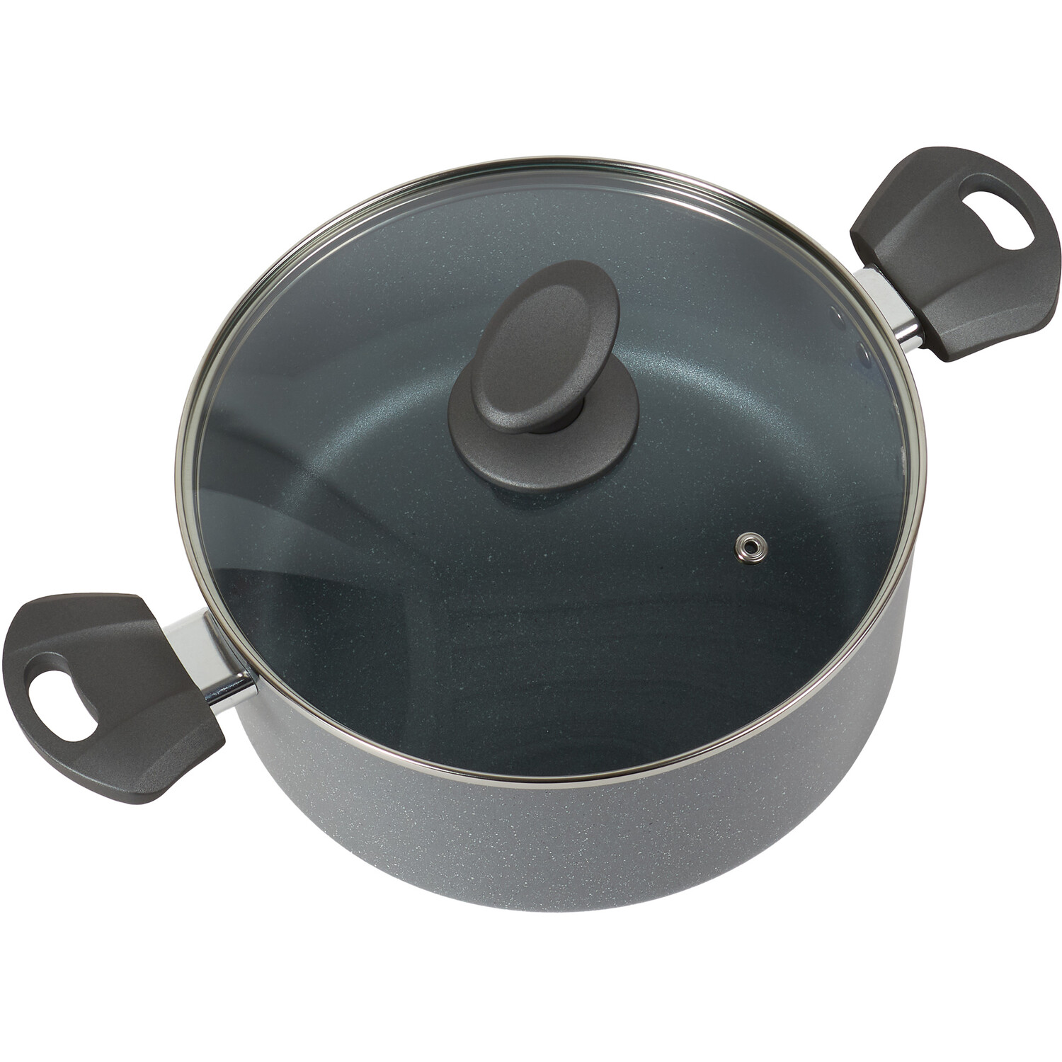 Marble Finish Stockpot - Black Image 4